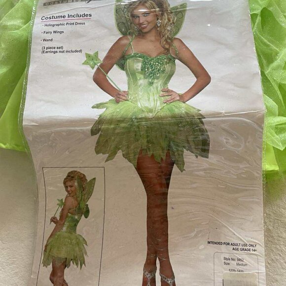 EUC Dreamgirl Green Fairylicious Women's Costume size Medium - Picture 4 of 7